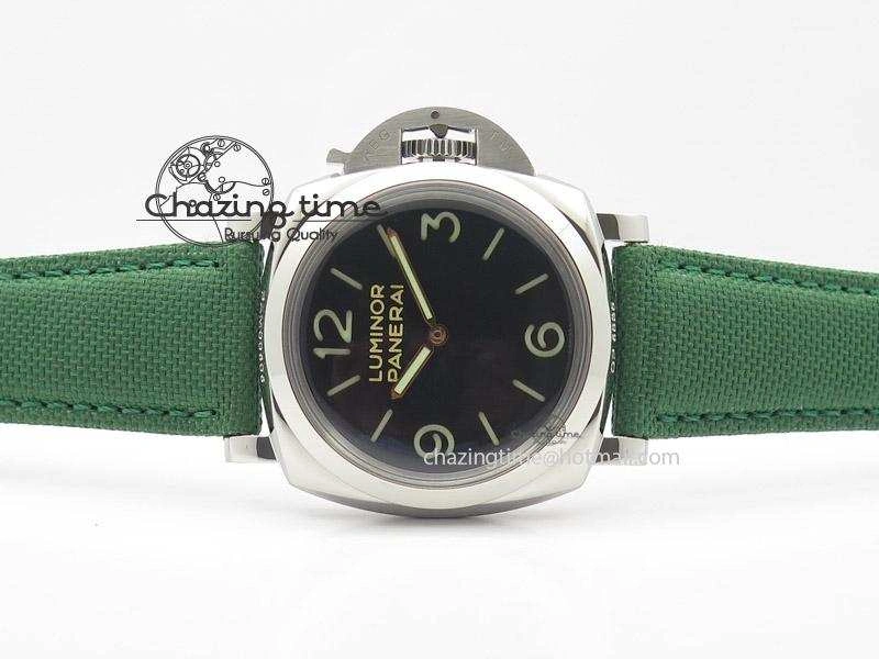 PAM 606 Q “Hong Kong” ZF Best Edition Black Dial On Green Nylon Strap P.3000 Super Clone