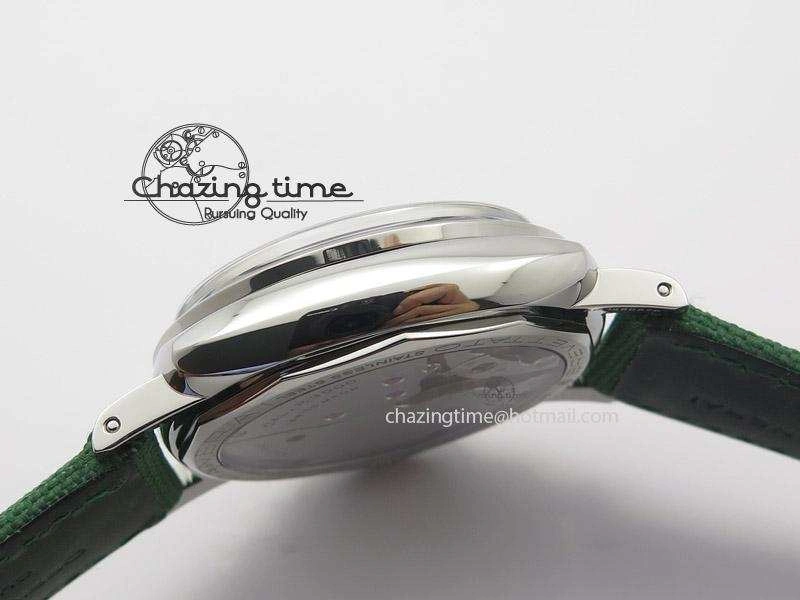 PAM 606 Q “Hong Kong” ZF Best Edition Black Dial On Green Nylon Strap P.3000 Super Clone
