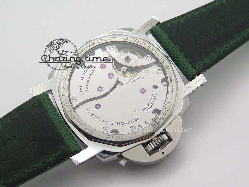PAM 606 Q “Hong Kong” ZF Best Edition Black Dial On Green Nylon Strap P.3000 Super Clone