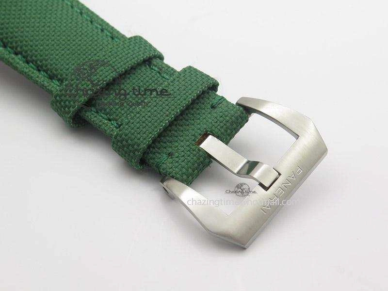 PAM 606 Q “Hong Kong” ZF Best Edition Black Dial On Green Nylon Strap P.3000 Super Clone