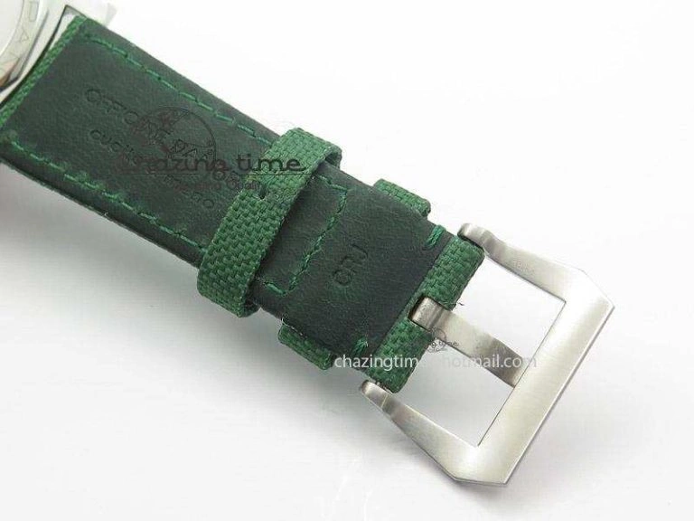 PAM 606 Q “Hong Kong” ZF Best Edition Black Dial On Green Nylon Strap P.3000 Super Clone