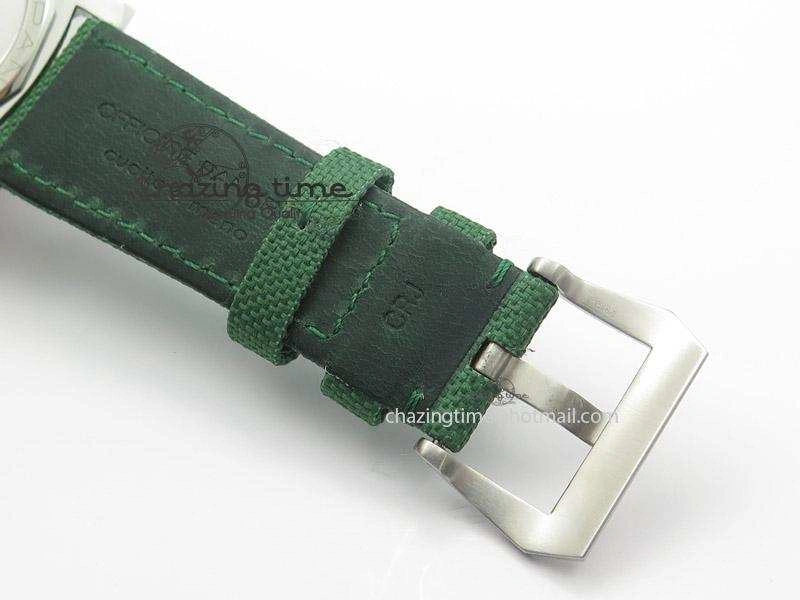 PAM 606 Q “Hong Kong” ZF Best Edition Black Dial On Green Nylon Strap P.3000 Super Clone
