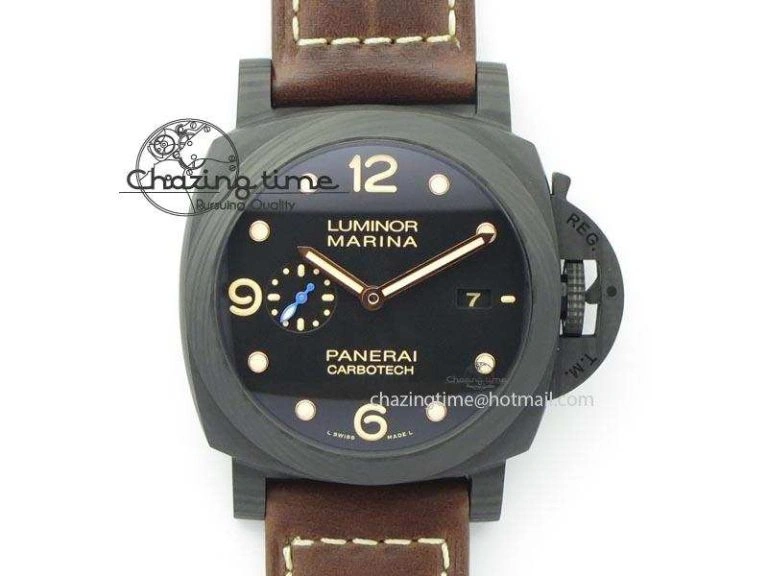 PAM 661 Carbotech V6F Best Edition On Asso Leather Strap P9010 A23J