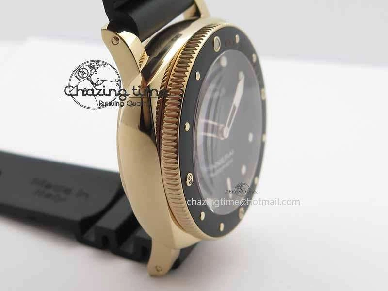 PAM 684 Luminor Submersible RG XF 1:1 Best Edition On Black Rubber Strap P.9010