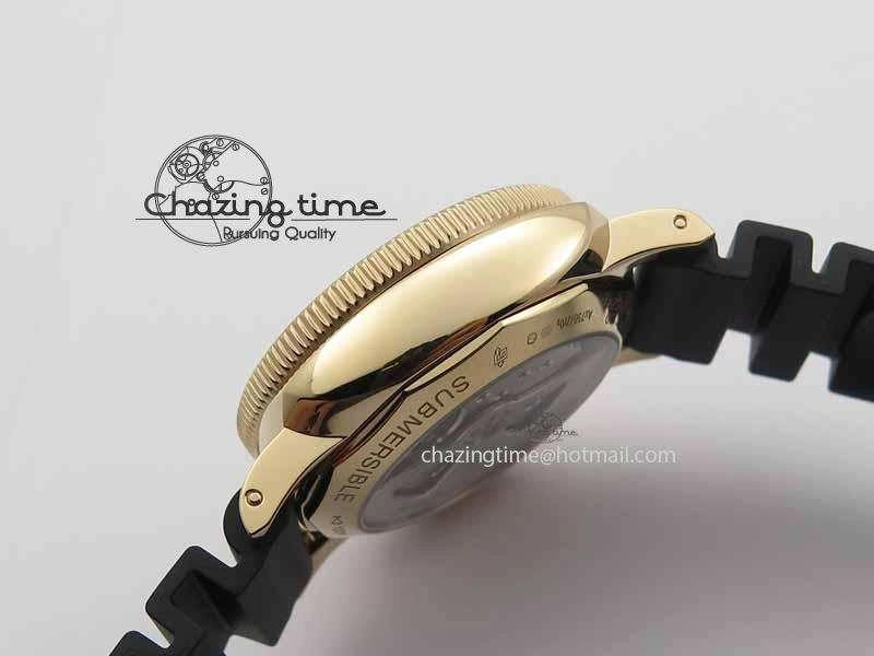 PAM 684 Luminor Submersible RG XF 1:1 Best Edition On Black Rubber Strap P.9010