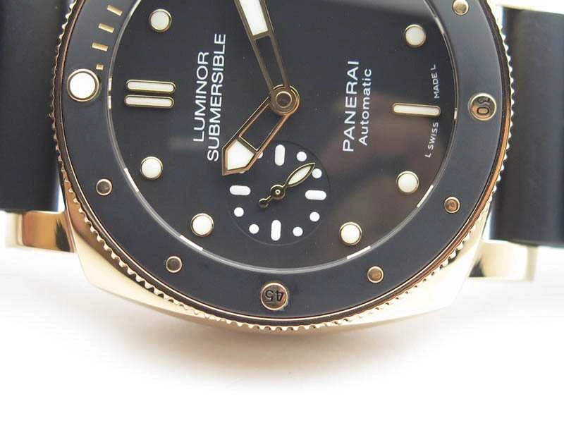 PAM 684 Luminor Submersible RG ZF 1:1 Best Edition On Black Rubber Strap P.9010