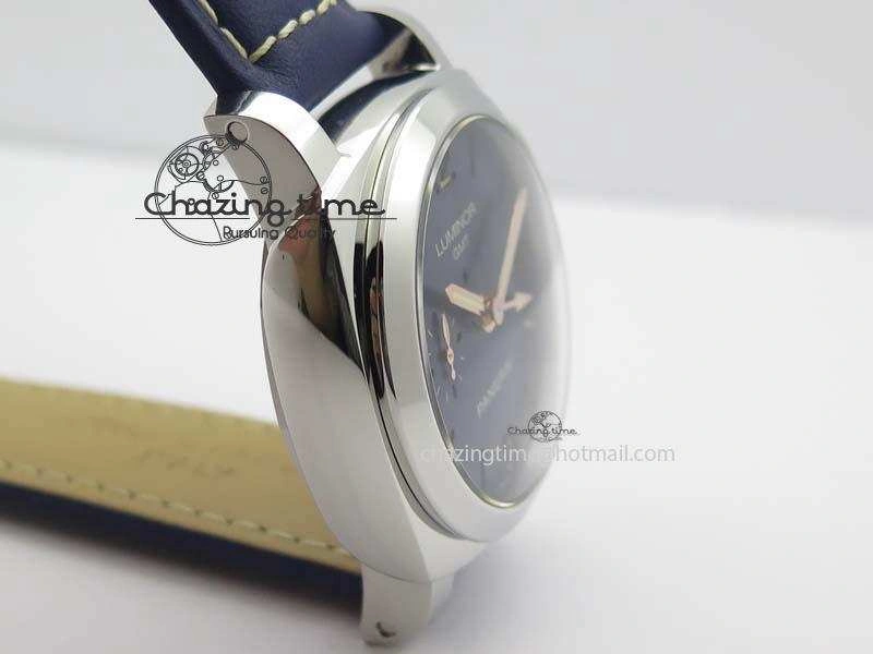PAM 688 SS V6F Best Edition Blue Dial On Blue Leather Strap P9001