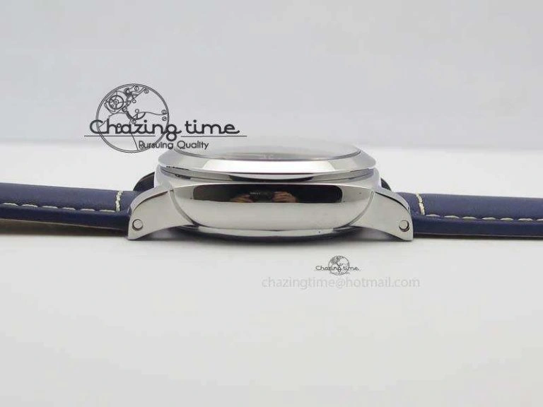PAM 688 SS V6F Best Edition Blue Dial On Blue Leather Strap P9001