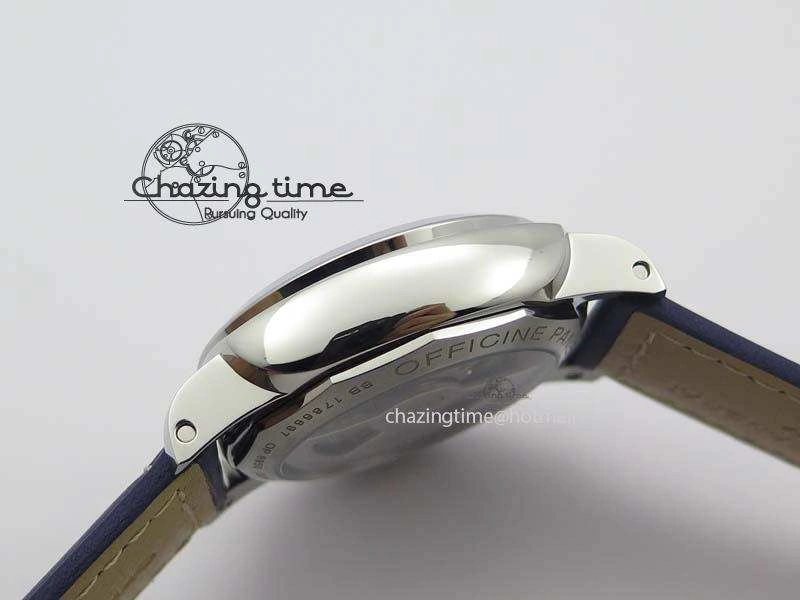 PAM 688 SS V6F Best Edition Blue Dial On Blue Leather Strap P9001