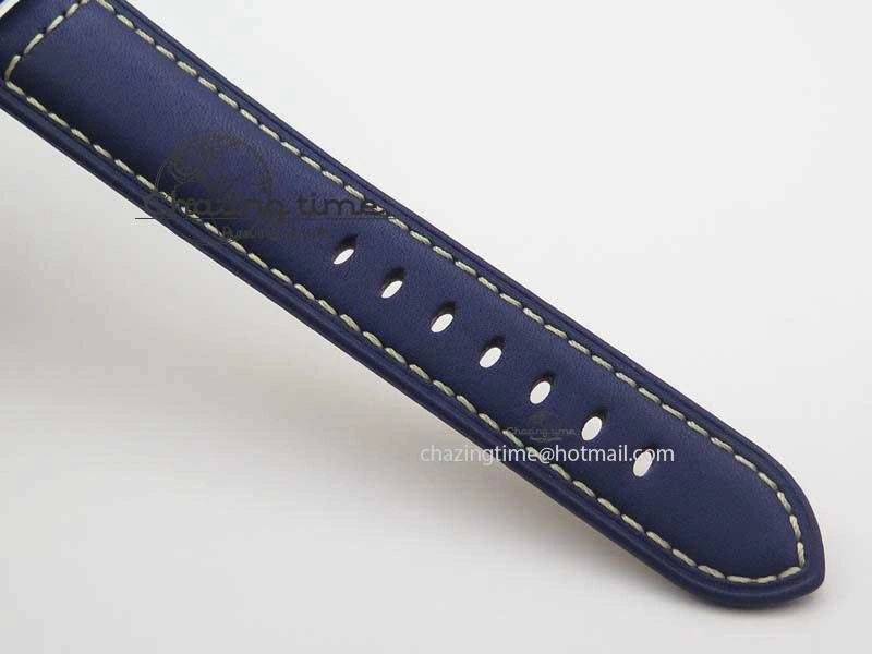 PAM 688 SS V6F Best Edition Blue Dial On Blue Leather Strap P9001