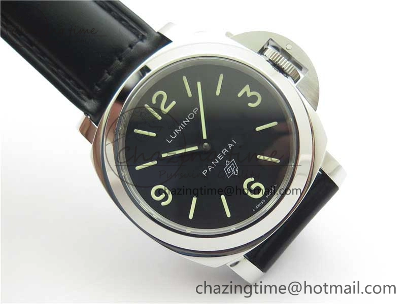 PAM000 Q HWF 1:1 Best Edition Black Dial On Black Leather Strap A6497