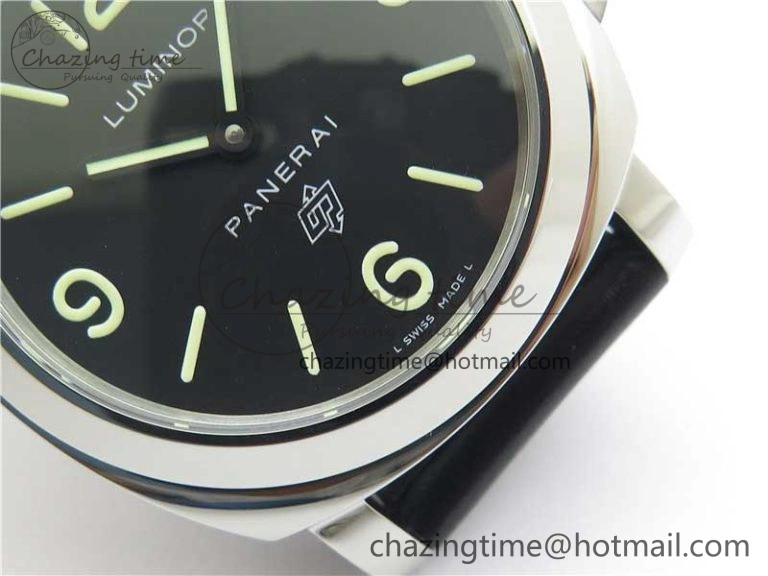 PAM000 Q HWF 1:1 Best Edition Black Dial On Black Leather Strap A6497