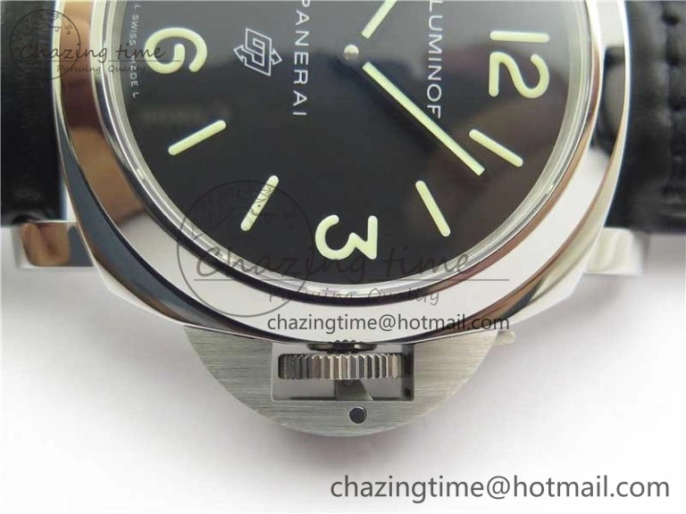 PAM000 Q HWF 1:1 Best Edition Black Dial On Black Leather Strap A6497