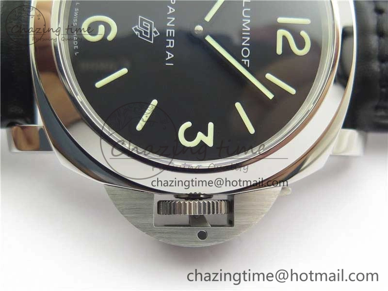 PAM000 Q HWF 1:1 Best Edition Black Dial On Black Leather Strap A6497