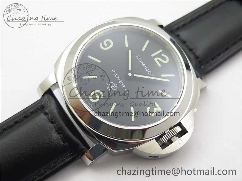 PAM000 Q HWF 1:1 Best Edition Black Dial On Black Leather Strap A6497