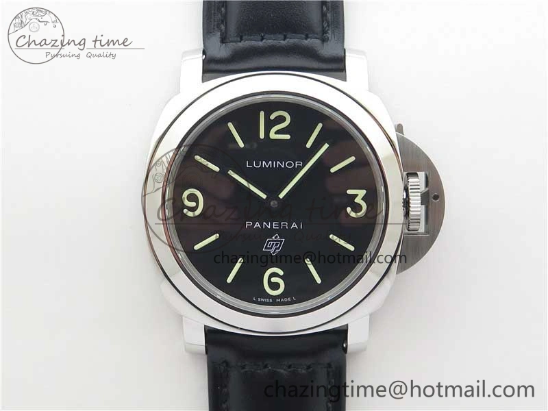 PAM000 Q HWF 1:1 Best Edition Black Dial On Black Leather Strap A6497