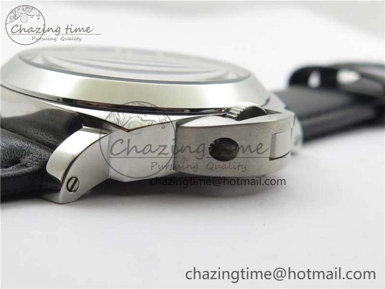 PAM000 Q VSF 1:1 Best Edition Black Dial On Black Leather Strap A6497( Free Rubber Strap )
