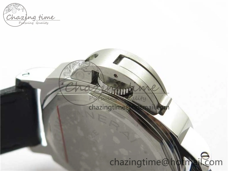 PAM000 Q VSF 1:1 Best Edition Black Dial On Black Leather Strap A6497( Free Rubber Strap )