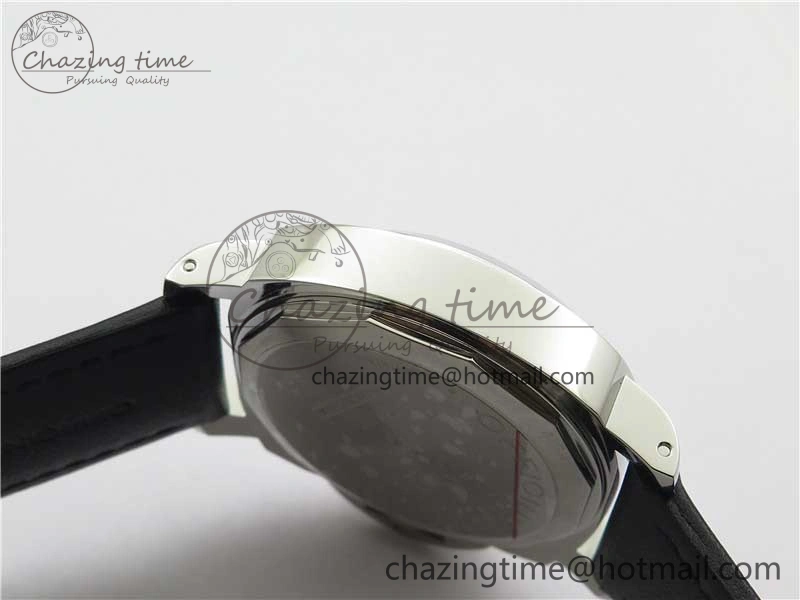 PAM000 Q VSF 1:1 Best Edition Black Dial On Black Leather Strap A6497( Free Rubber Strap )