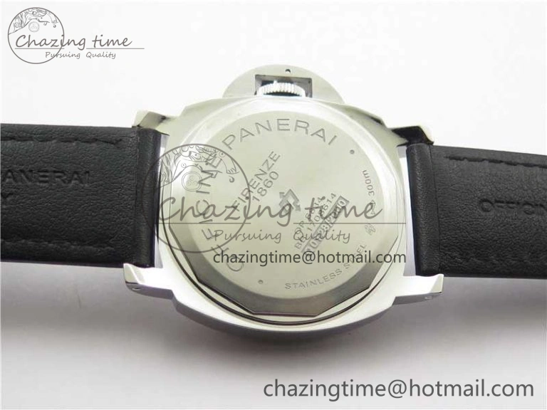 PAM000 Q VSF 1:1 Best Edition Black Dial On Black Leather Strap A6497( Free Rubber Strap )