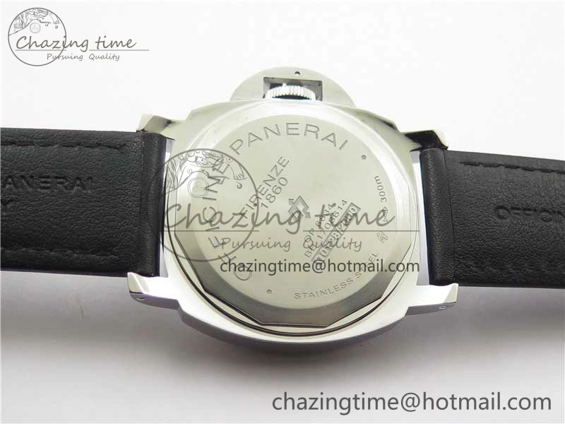 PAM000 Q VSF 1:1 Best Edition Black Dial On Black Leather Strap A6497( Free Rubber Strap )
