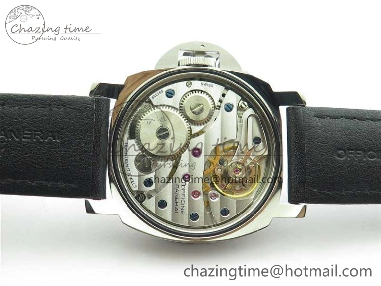 PAM000 Q VSF 1:1 Best Edition Black Dial On Black Leather Strap A6497( Free Rubber Strap )