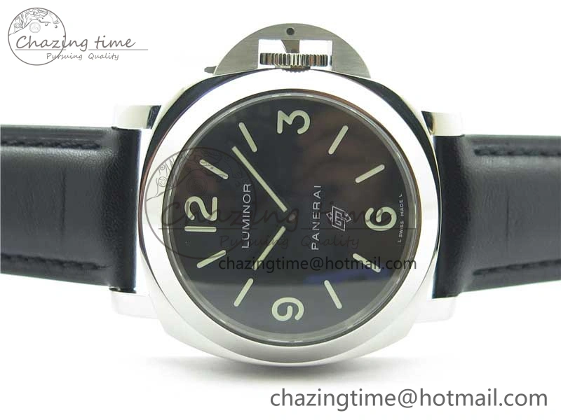PAM000 Q VSF 1:1 Best Edition Black Dial On Black Leather Strap A6497( Free Rubber Strap )