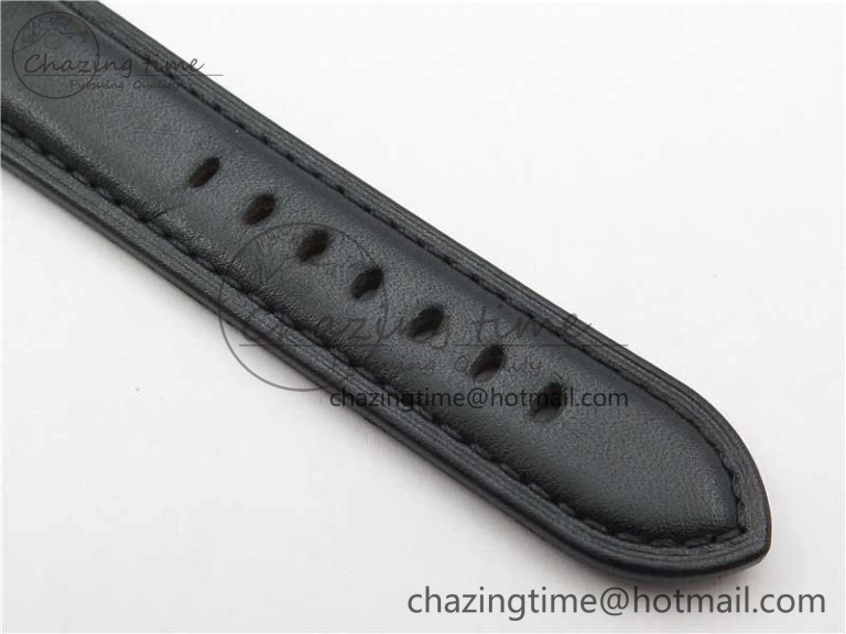 PAM000 Q VSF 1:1 Best Edition Black Dial On Black Leather Strap A6497( Free Rubber Strap )
