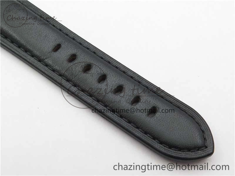 PAM000 Q VSF 1:1 Best Edition Black Dial On Black Leather Strap A6497( Free Rubber Strap )