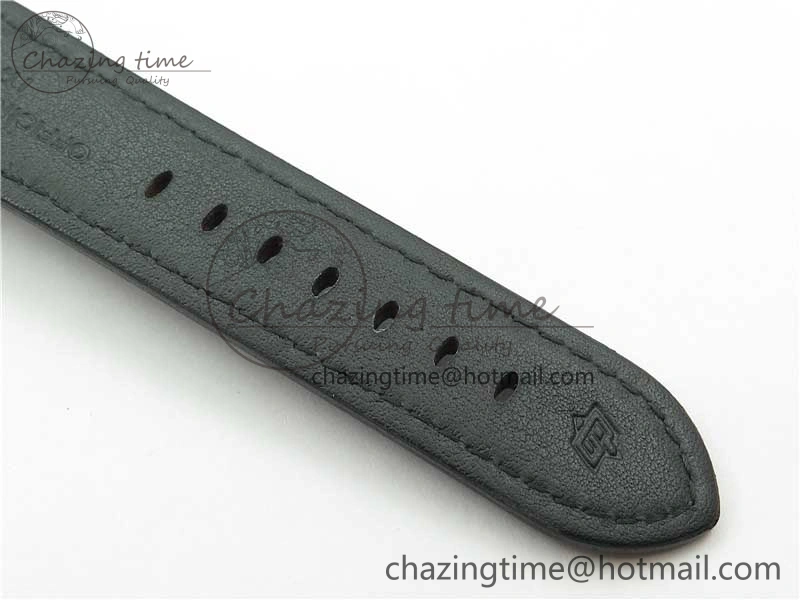 PAM000 Q VSF 1:1 Best Edition Black Dial On Black Leather Strap A6497( Free Rubber Strap )
