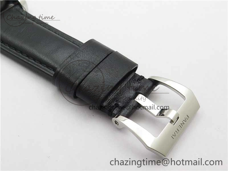 PAM000 Q VSF 1:1 Best Edition Black Dial On Black Leather Strap A6497( Free Rubber Strap )