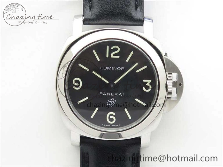PAM000 Q VSF 1:1 Best Edition Black Dial On Black Leather Strap A6497( Free Rubber Strap )