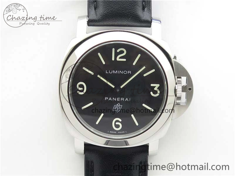 PAM000 Q VSF 1:1 Best Edition Black Dial On Black Leather Strap A6497( Free Rubber Strap )