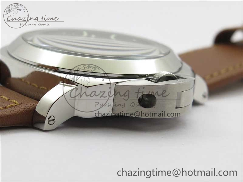 PAM005 P Noob 1:1 Best Edition on Brown Leather Strap A6497 with Y-Incabloc V12s