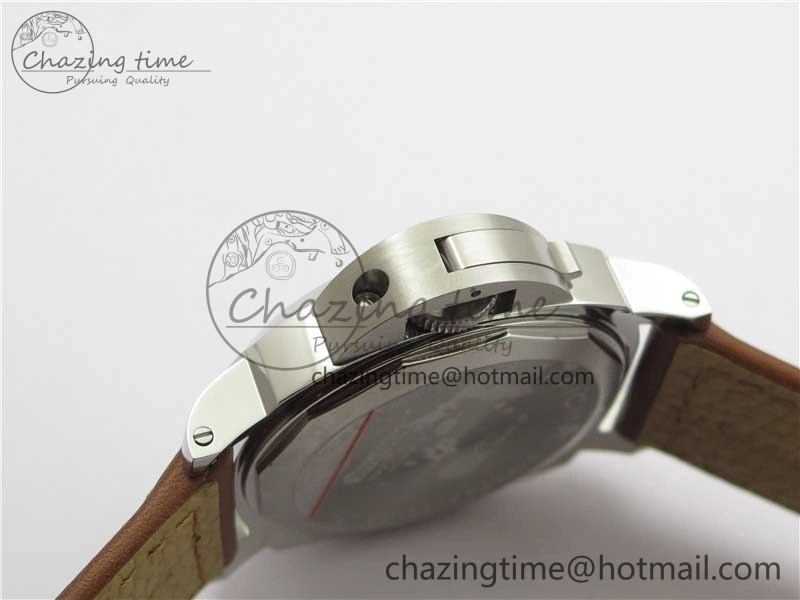PAM005 P Noob 1:1 Best Edition on Brown Leather Strap A6497 with Y-Incabloc V12s