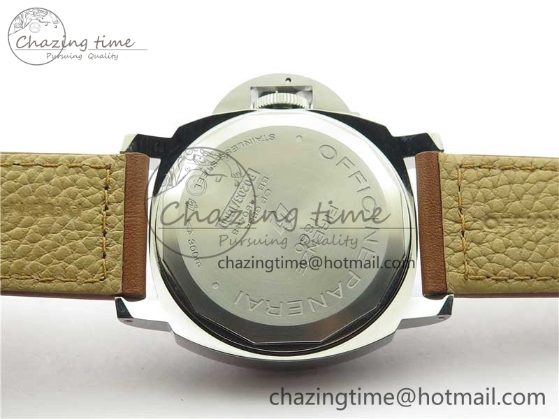 PAM005 P Noob 1:1 Best Edition on Brown Leather Strap A6497 with Y-Incabloc V12s