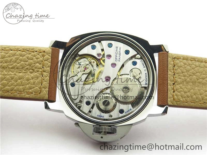 PAM005 P Noob 1:1 Best Edition on Brown Leather Strap A6497 with Y-Incabloc V12s