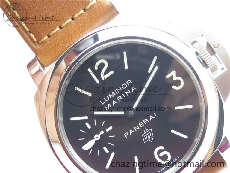 PAM005 P Noob 1:1 Best Edition on Brown Leather Strap A6497 with Y-Incabloc V12s