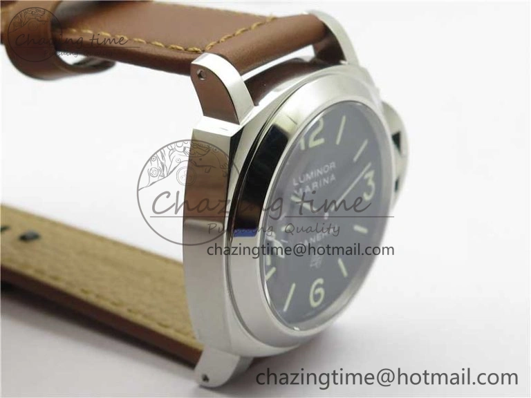 PAM005 P Noob 1:1 Best Edition on Brown Leather Strap A6497 with Y-Incabloc V12s