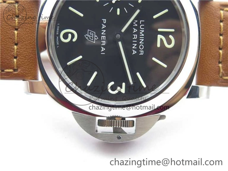 PAM005 P Noob 1:1 Best Edition on Brown Leather Strap A6497 with Y-Incabloc V12s