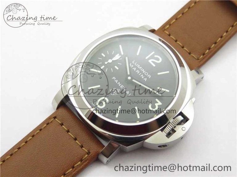 PAM005 P Noob 1:1 Best Edition on Brown Leather Strap A6497 with Y-Incabloc V12s