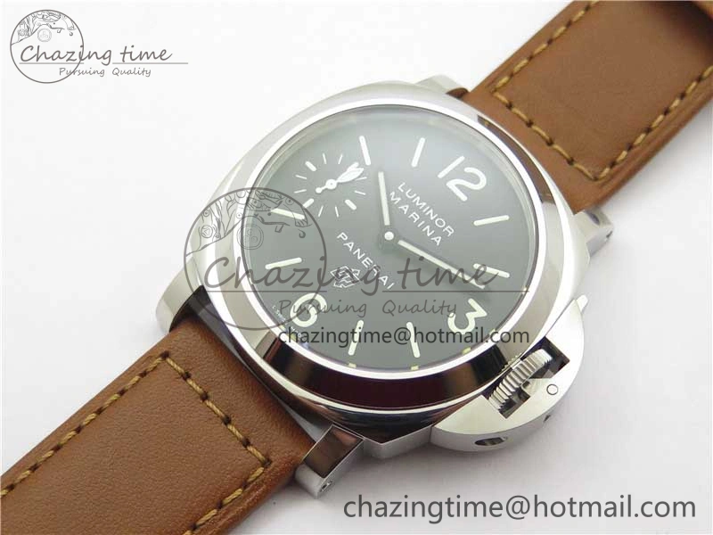 PAM005 P Noob 1:1 Best Edition on Brown Leather Strap A6497 with Y-Incabloc V12s