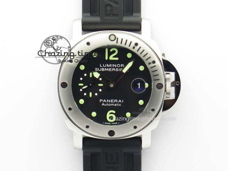 PAM024 R V6F Best Edition Black Dial On Black Rubber Strap A7750