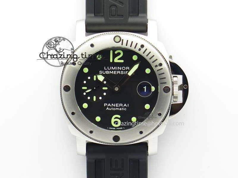 PAM024 R V6F Best Edition Black Dial On Black Rubber Strap A7750