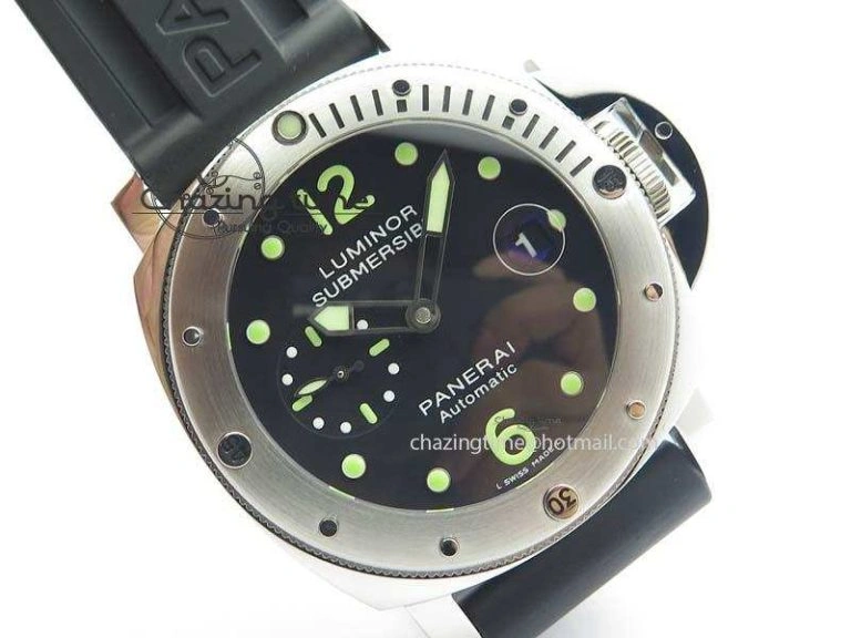 PAM024 R V6F Best Edition Black Dial On Black Rubber Strap A7750