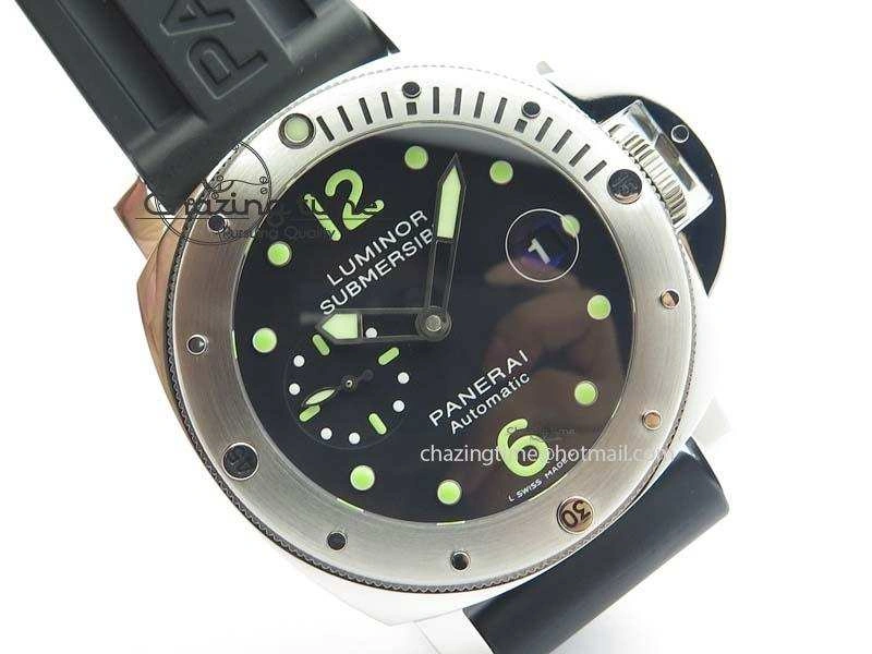 PAM024 R V6F Best Edition Black Dial On Black Rubber Strap A7750