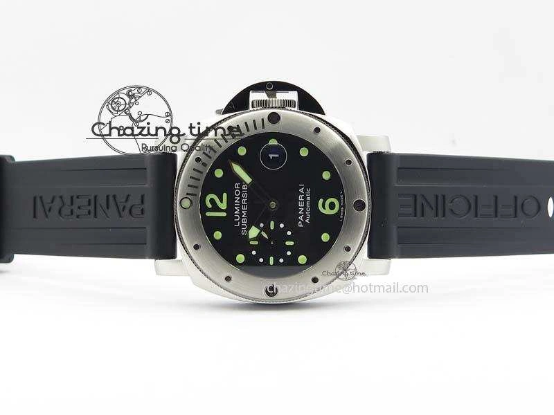 PAM024 R V6F Best Edition Black Dial On Black Rubber Strap A7750