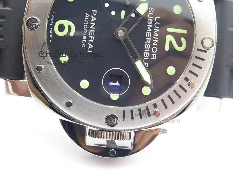 PAM024 R V6F Best Edition Black Dial On Black Rubber Strap A7750