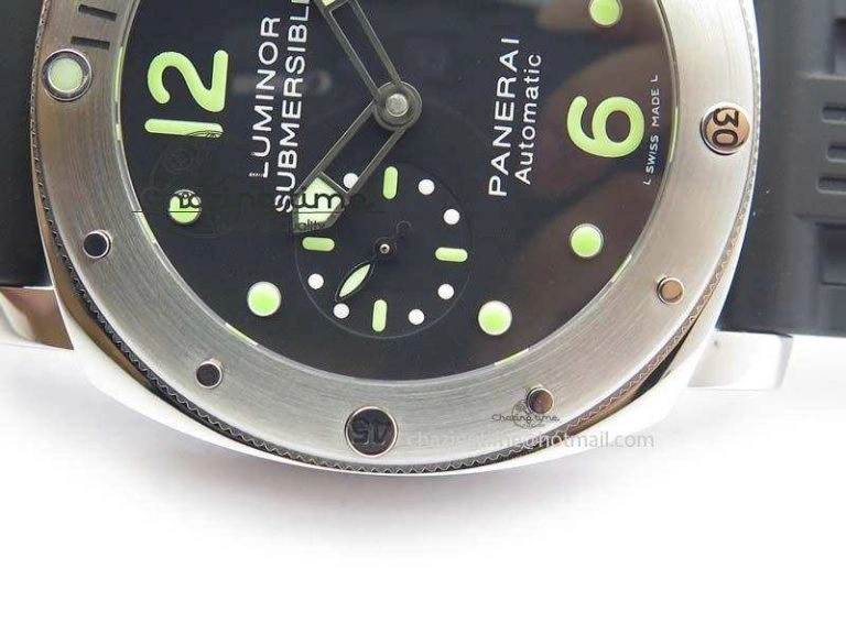 PAM024 R V6F Best Edition Black Dial On Black Rubber Strap A7750