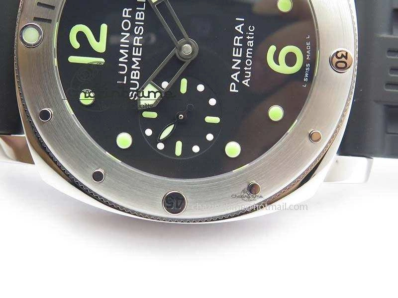 PAM024 R V6F Best Edition Black Dial On Black Rubber Strap A7750